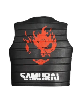 Johnny Silverhand Vest in a premium black cotton finish with a tactical silhouette.