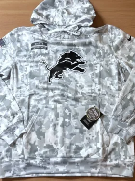 Detroit Lions Salute to Service Camo Hoodie