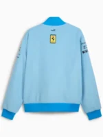 Ferrari-Reprises-Azzurro-Blue-For-Miami-Grand-Prix-Varsity-Jacket