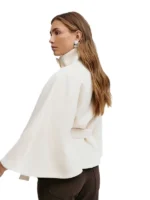 Gina Tricot Belt Cape Jacket - Beige