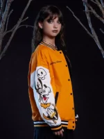 Her Universe Disney Halloween Split Oversized Varsity Jacket