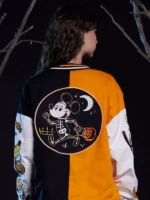 Her Universe Disney Halloween Split Oversized Varsity Jacket