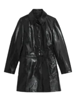 KATE MOSS X Black Leather-Effect Jacket