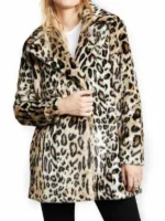 Kelly Reilly Shearling Leopard Coat
