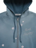 MadHappy Crystal Flower Zip Up Hoodie