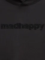 MadHappy Lace Trim Midweight Black Hoodie