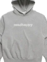MadHappy Lace Trim Midweight Hoodie Grey