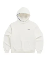 Madhappy Classic Fleece Hoodie - White With Navy