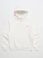Madhappy Classic Fleece Hoodie - White with Pink