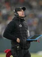 Matt Lafleur Green Bay Packers Black Puffer Vest