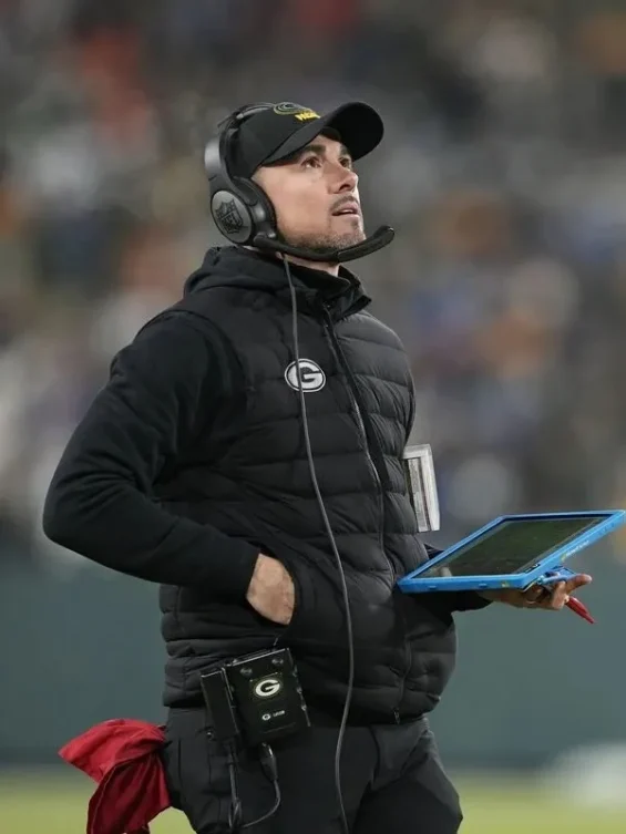 Matt Lafleur Green Bay Packers Black Puffer Vest