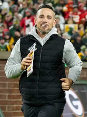 Matt Lafleur Green Bay Packers Puffer Vest Jacket