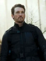 Miles Teller The Gorge Black Quilted Parachute Jacket - Black