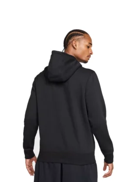 Nike Club Mens Full Zip Black Fleece Hoodie