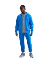 Nike Club Mens Full Zip Fleece Hoodie - Blue