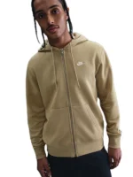 Nike Club Mens Full Zip Fleece Hoodie - Brown