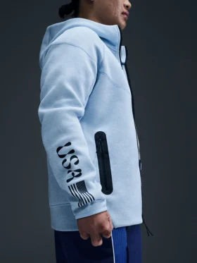 Olymics-2024-Team-USA-Nike-Tech-Fleece-Windrunner-Full-Zip-Hoodie