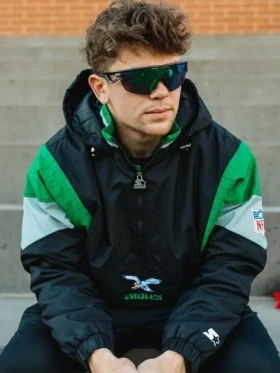 Philadelphia Eagles Starter Jacket - Black And Green