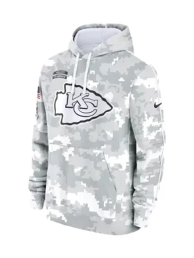 Salute To Service Kansas City Chiefs Camo 2024 Hoodie