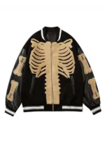 Skeleton-Bone-Harajuku-Halloween-Baseball-Varsity-Jacket