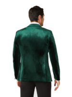 Mens Slim Fit Satin Peak Lapel Tuxedo Jacket