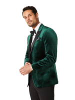 Mens Slim Fit Satin Peak Lapel Tuxedo Jacket