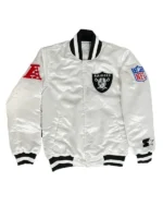 Tom Brady White Raiders Jacket