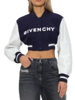 Womens Givenchy Cropped Jacket black