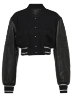 Womens Givenchy Cropped Jacket with grey sleeves