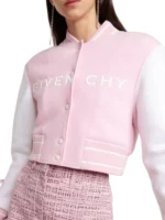 Womens Givenchy Cropped Varsity Jacket