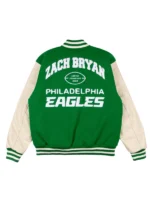 Zach-Bryan-x-Eagles-Varsity-Jacket-Green
