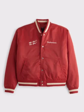 Abercrombie Budweiser Varsity Bomber Jacket