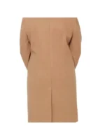 Aline Womens Regular Fit Beige Wool Coat