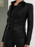 Beyond The Gates 2025 Trisha Mann Black Lace Up Jacket