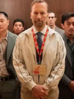 Bob Odenkirk Nobody 2 White Bomber Jacket