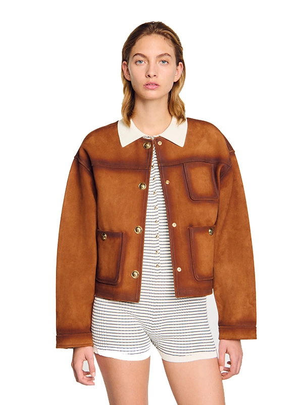 Brown Suede jacket (3) Brown Suede jacket