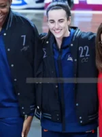 Caitlin-Clark-22-Indiana-Fever-All-Stars-Black-Bomber-Jacket