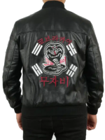 Cobra Kai Season 6 John Kreese Black Bomber Jacket