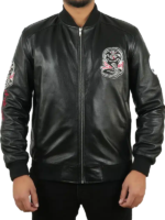 Cobra Kai Season 6 John Kreese Black Bomber Jacket