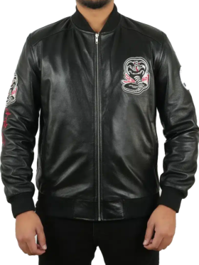 Cobra Kai Season 6 John Kreese Black Bomber Jacket