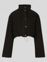 Cord-Black-Puffer-Jacket