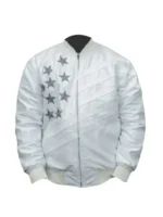 Creed III Michael B Jordan White Bomber Jacket