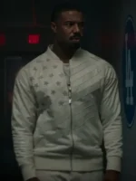 Creed III Michael B. Jordan White Bomber Jacket