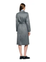 Double-faced check coat