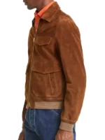 Eddie Redmayne The Day of the Jackal Brown Jacket