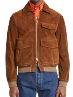 Eddie Redmayne The Day of the Jackal Brown Jacket