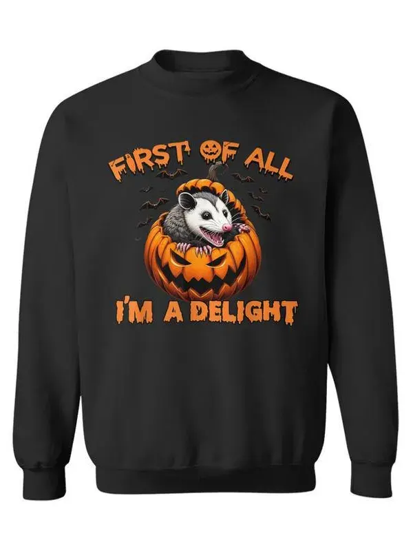 First Of All I’m A Delight Pumpkin Sweatshirt 2 First Of All I’m A Delight Pumpkin Sweatshirt