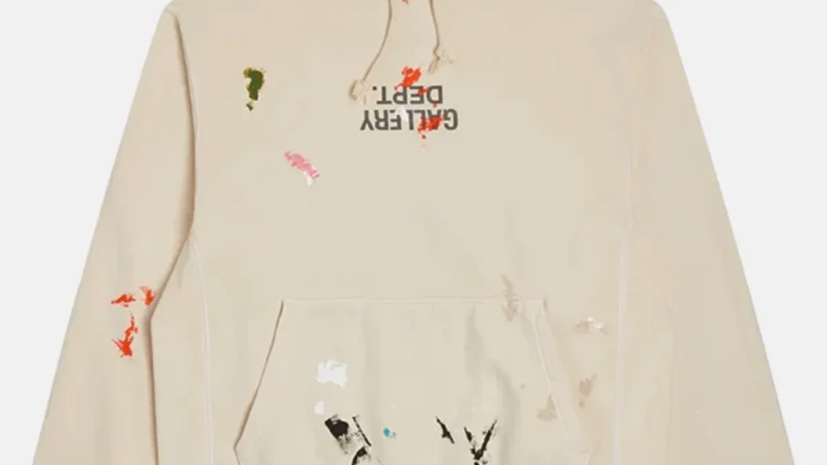 トップス GALLERY DEPT. G-patch Fucked Up Hoodie Gallery Dept. G-Patch Fucked Up Logo Hoodie Cream Men's