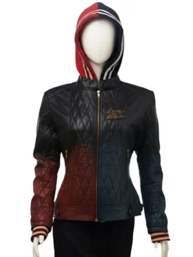 Harley Quinn Daddy’s Lil’ Monster Quilted Leather Jacket
