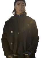 Italian Wool Black Double Breasted Topcoat